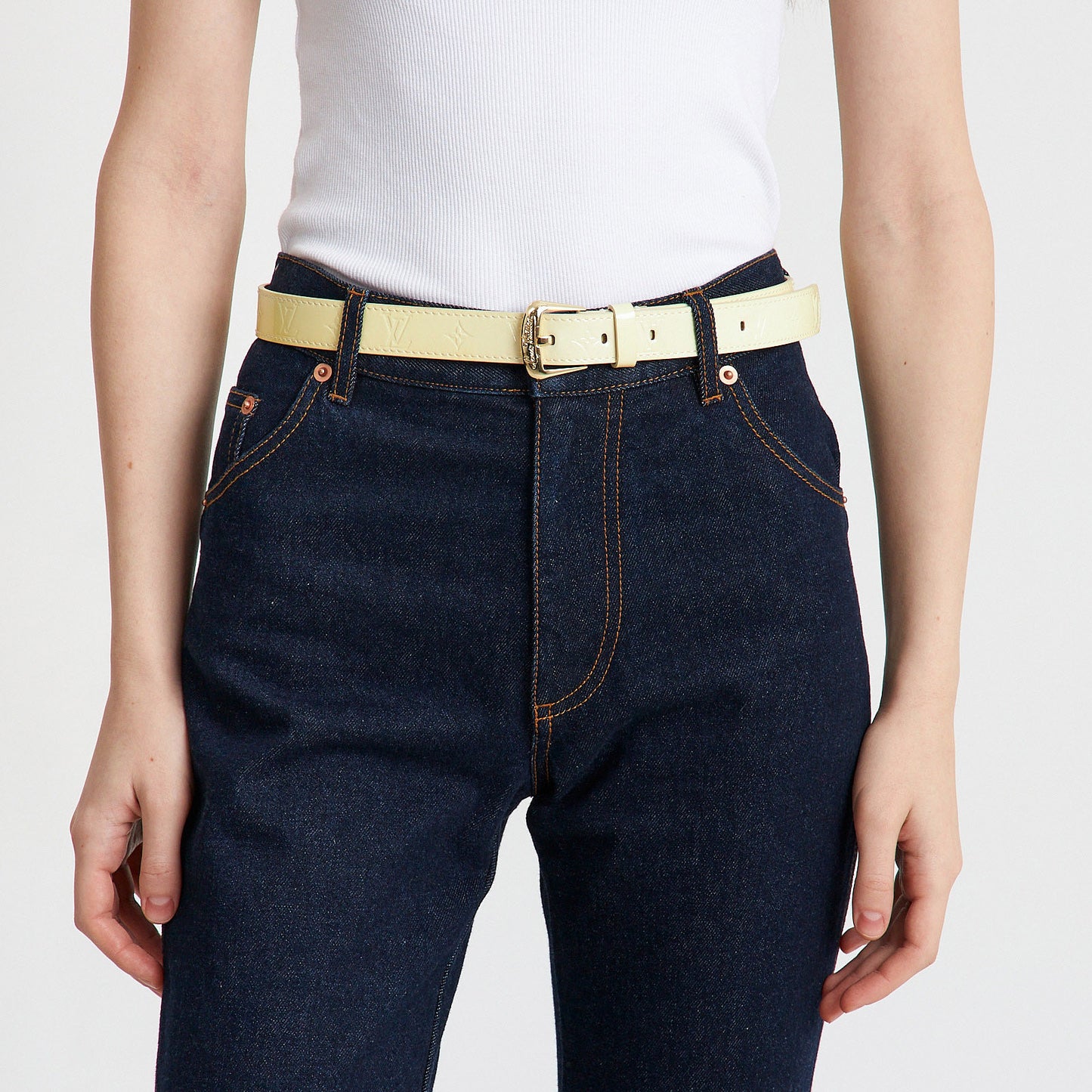 Sunshine Monogram Patent Belt