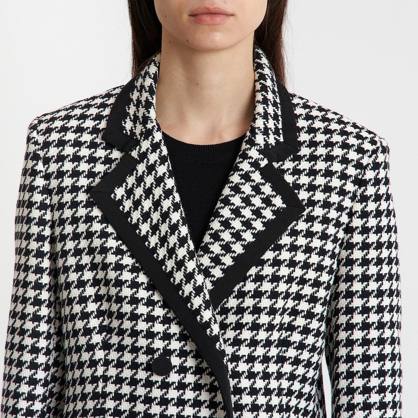 Monochrome Tweed Blazer