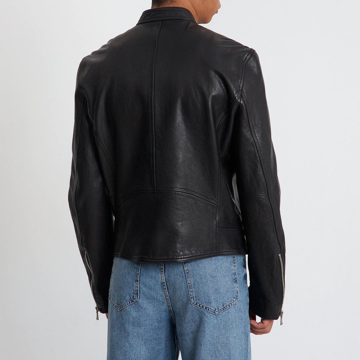Black Leather Moto Jacket