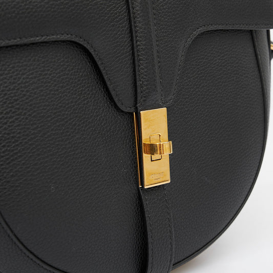 Black Leather Shoulder Bag