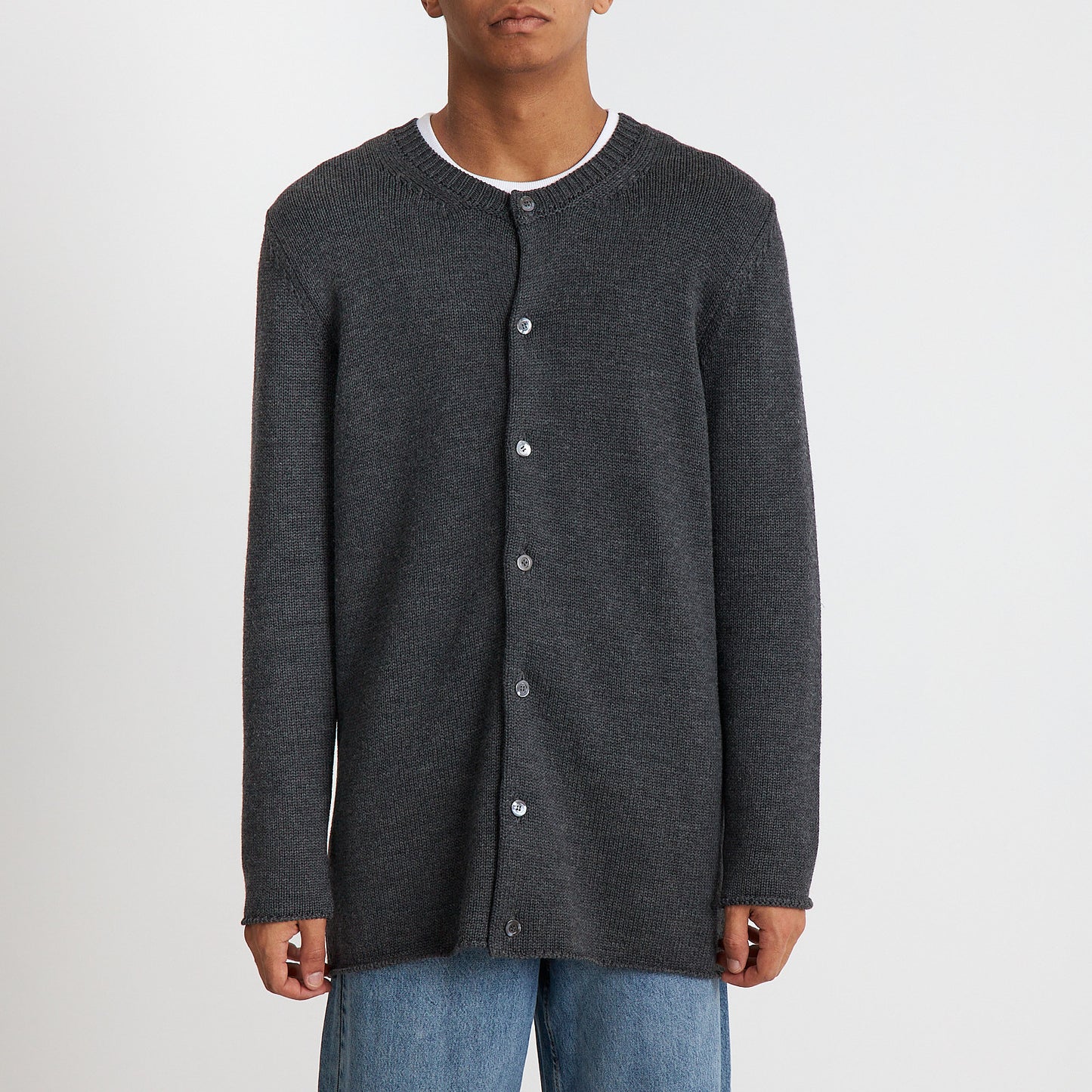 Grey Knit Cardigan