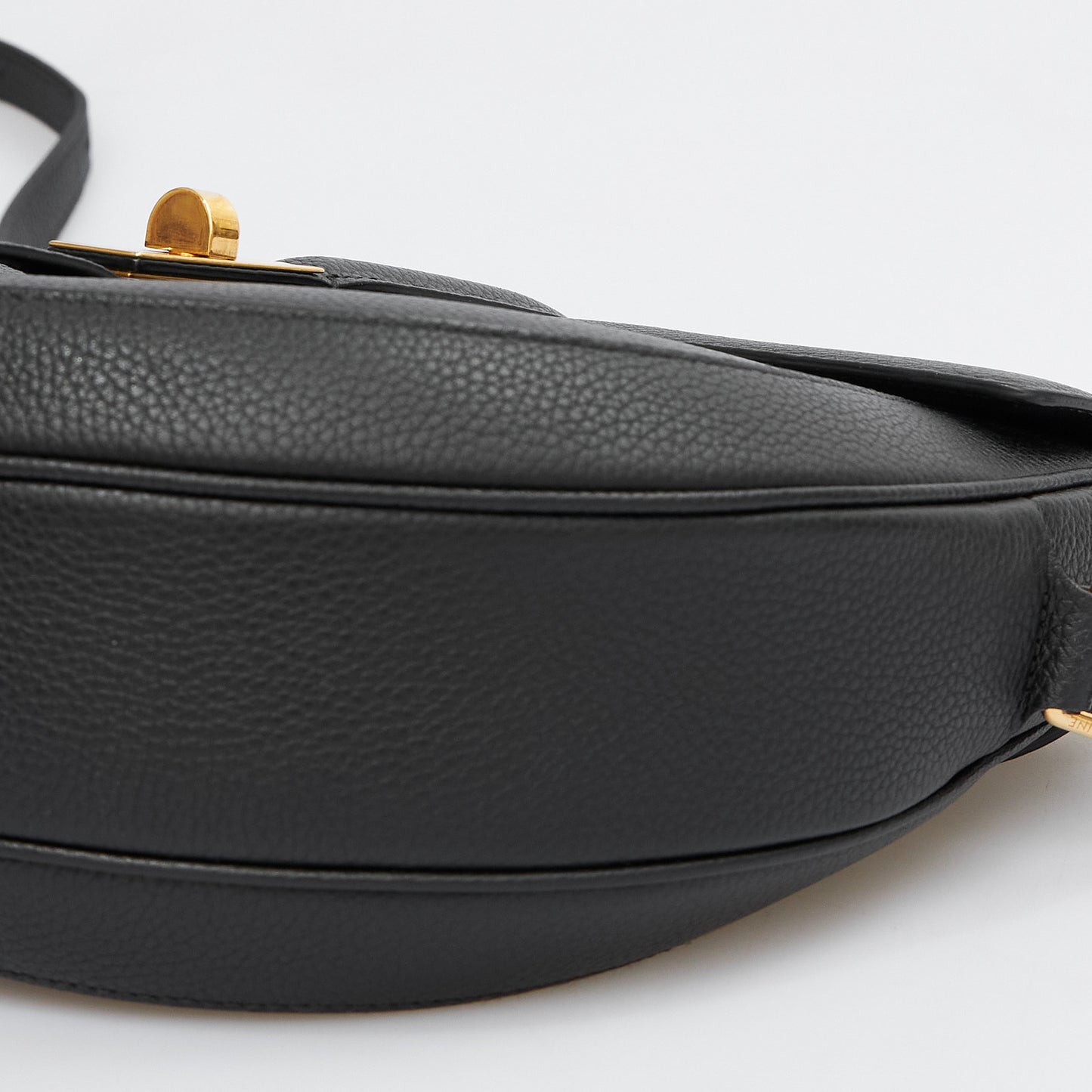 Black Leather Shoulder Bag