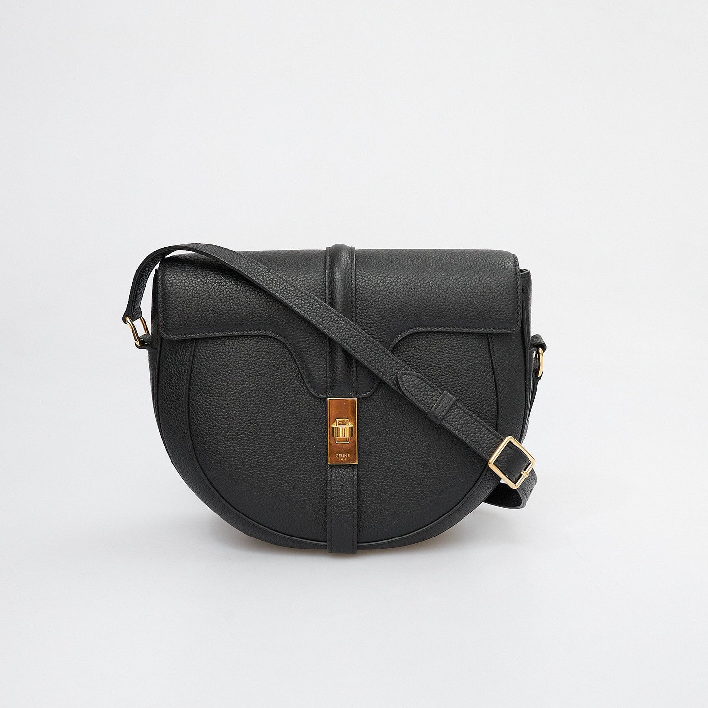 Black Leather Shoulder Bag