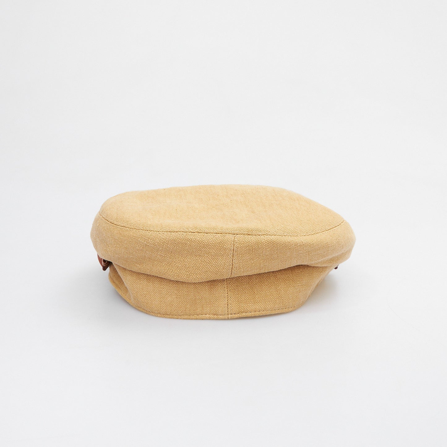 Beige Linen Cap