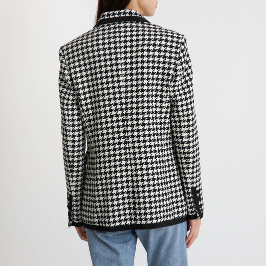 Monochrome Tweed Blazer