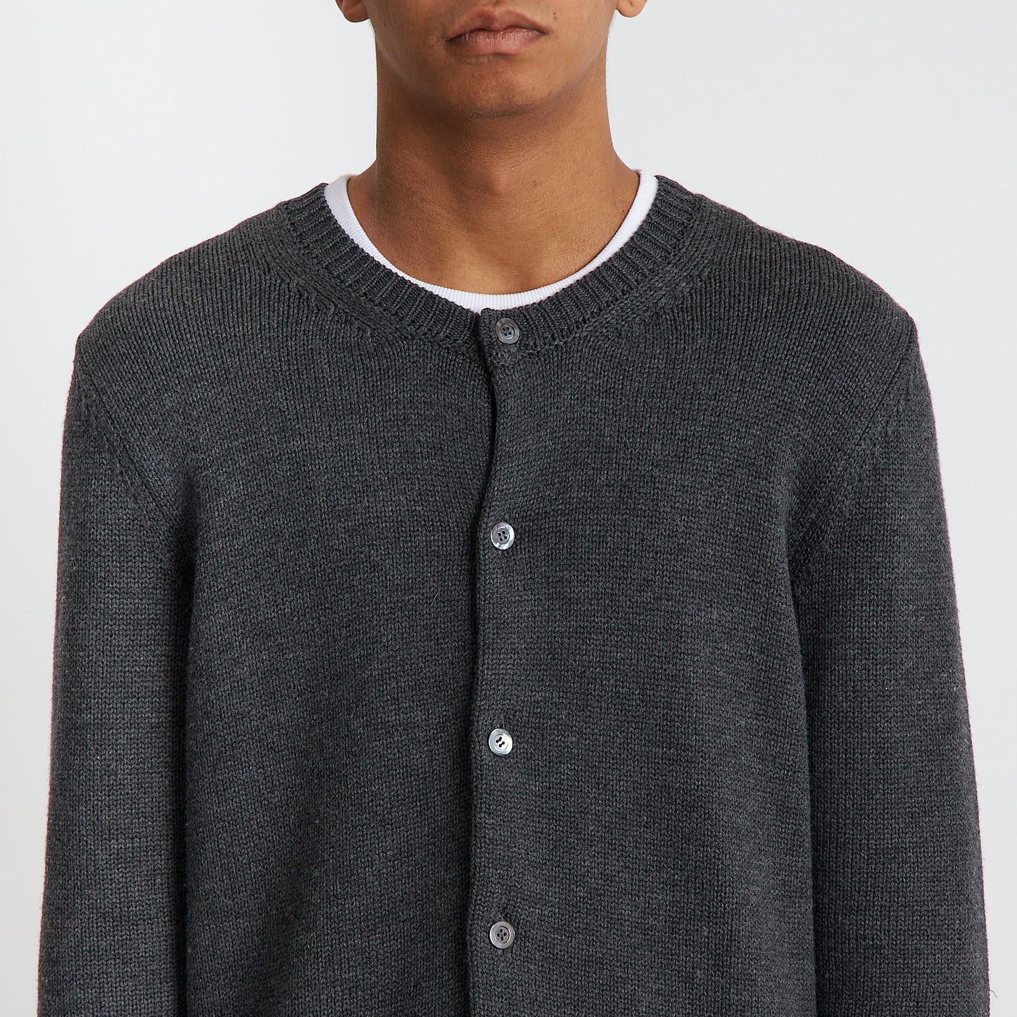 Grey Knit Cardigan