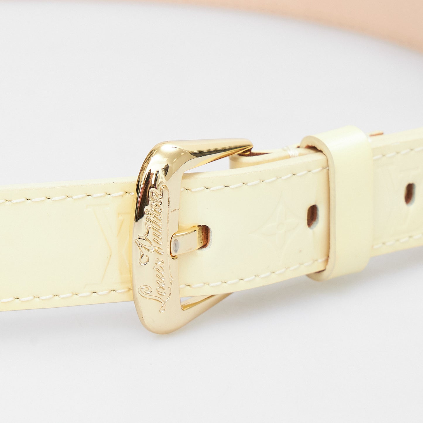 Sunshine Monogram Patent Belt