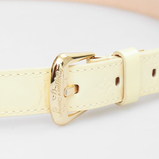 Sunshine Monogram Patent Belt