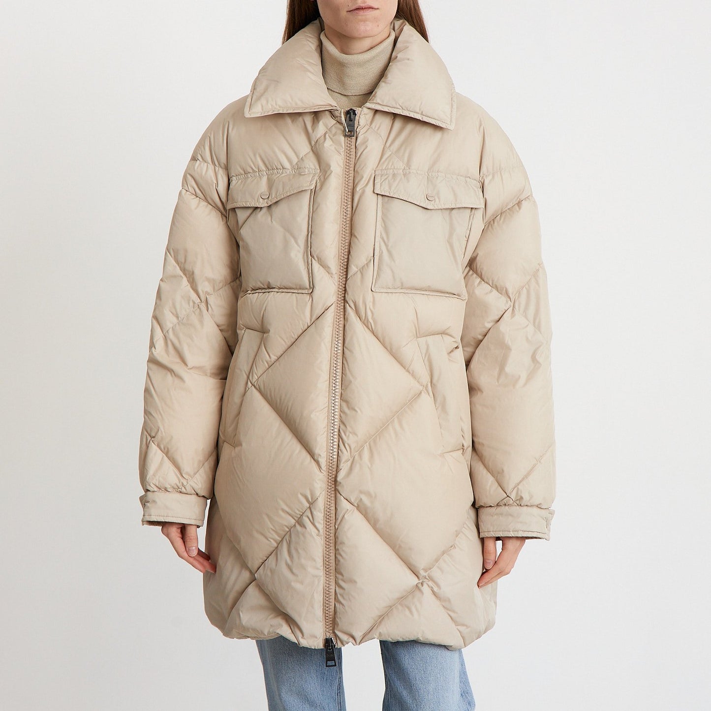 Beige Puffer Jacket