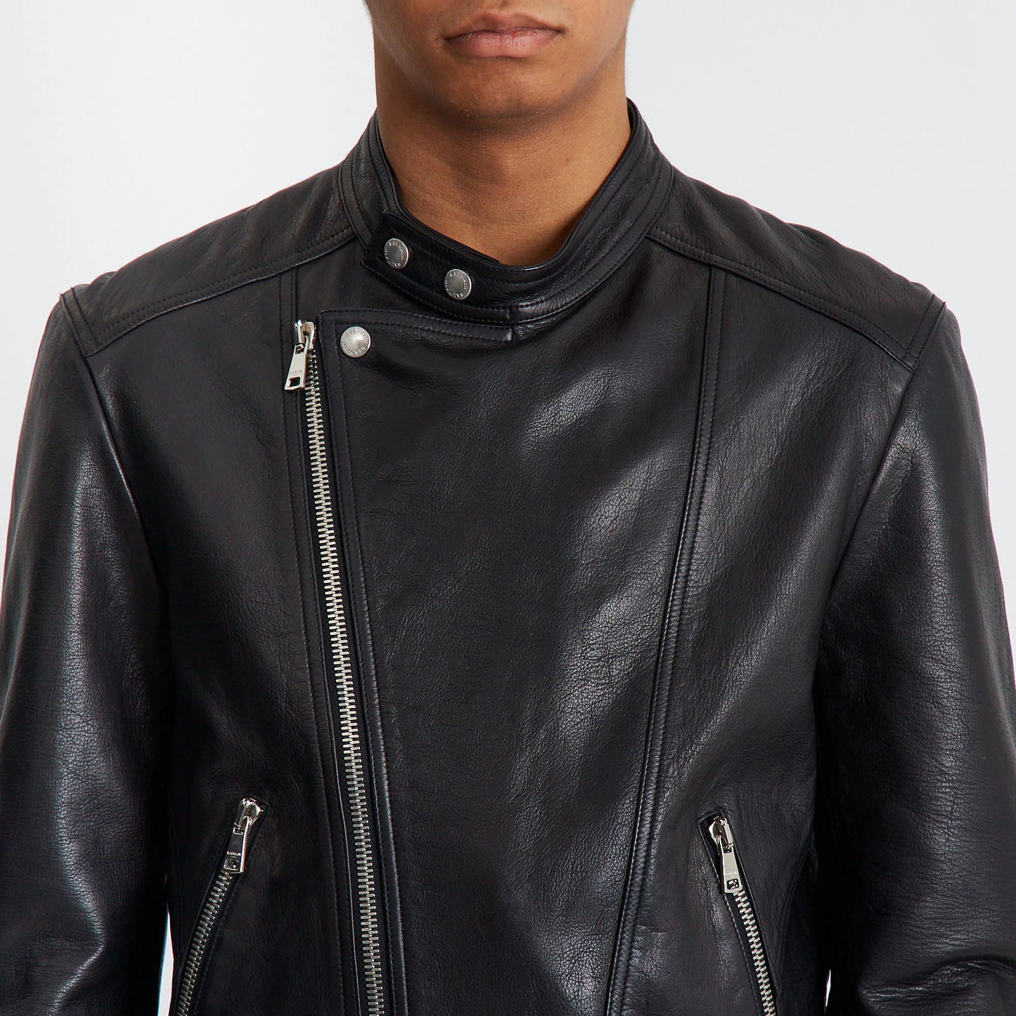 Black Leather Moto Jacket