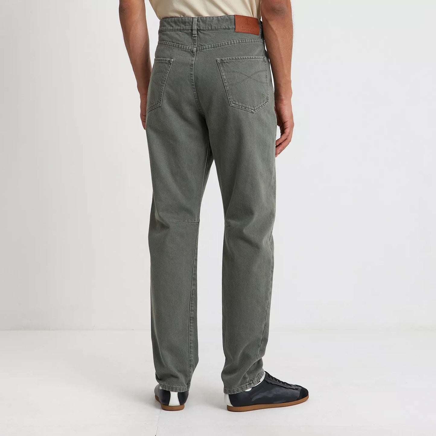 Light Green Tapered Jeans